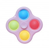 Jucărie anti-stres Pop It, spinner, pătrat roz Zi 265654 