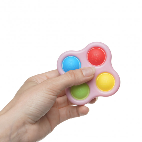 Jucărie anti-stres Pop It, spinner, pătrat roz Zi 265655 2