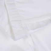 Pantaloni scurți din bumbac cu margine pentru bebeluși, albi Benetton 265700 2