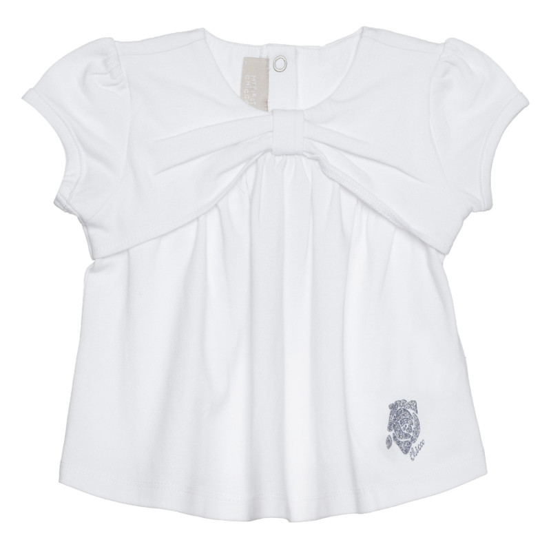 Tricou din bumbac pentru bebeluși, alb  266395