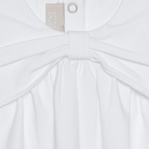 Tricou din bumbac pentru bebeluși, alb Chicco 266398 3