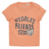 Tricou din bumbac CĂTRE PRIETENII KOALA pentru bebeluș, portocaliu Chicco 266438 