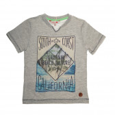 Tricou de bumbac pentru băieți, cu un imprimeu elegant Boboli 266479 