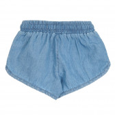 Pantaloni scurți din denim pentru bebeluși, albastru deschis Benetton 266617 4