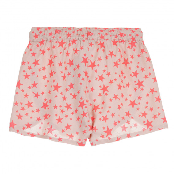 Pantaloni scurți cu imprimeu figural, roz Benetton 266625 4