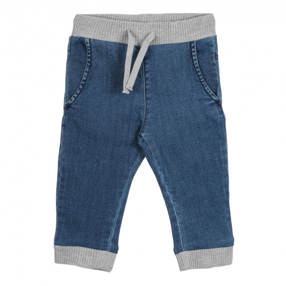 Pantaloni din denim cu accente gri pentru bebeluși Benetton 266634 