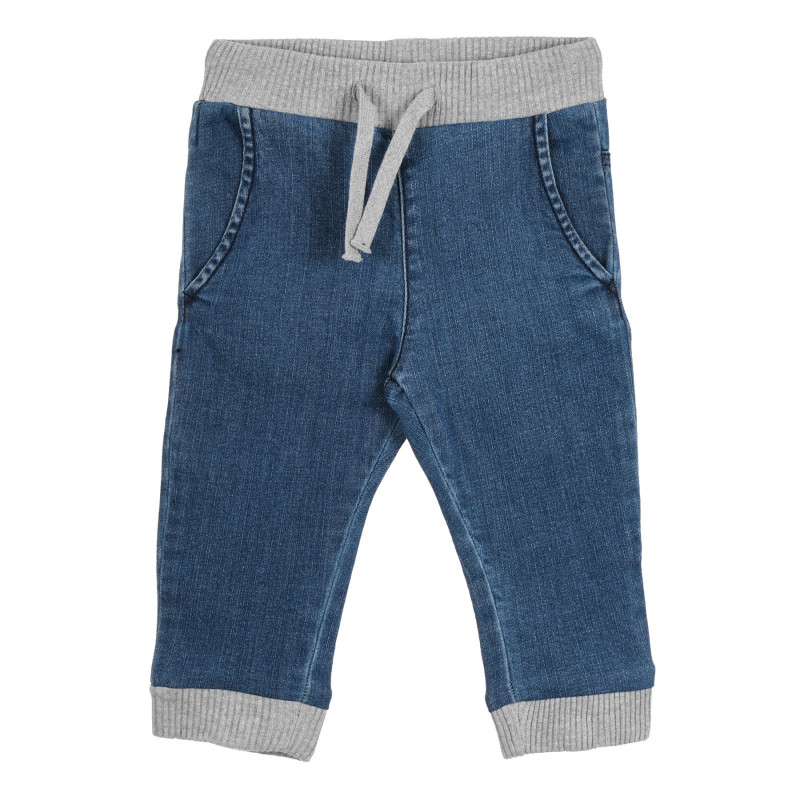 Pantaloni din denim cu accente gri pentru bebeluși  266634