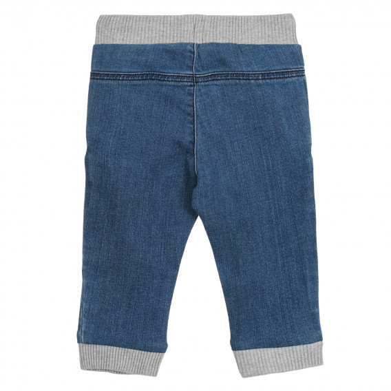 Pantaloni din denim cu accente gri pentru bebeluși Benetton 266637 4
