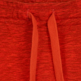 Pantaloni scurți din bumbac, de culoare portocalie Benetton 266650 2