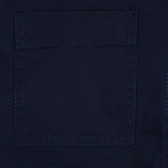 Pantaloni scurți din bumbac cu margine întoarsă, bleumarin Benetton 266663 3