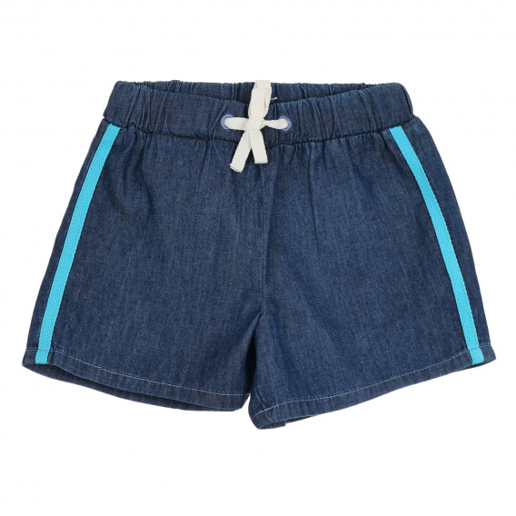Pantaloni scurți de blugi cu margini albastre Benetton 266757 