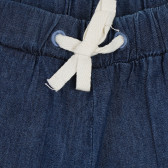 Pantaloni scurți de blugi cu margini albastre Benetton 266758 2