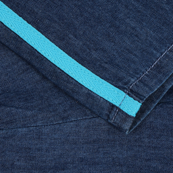 Pantaloni scurți de blugi cu margini albastre Benetton 266759 3
