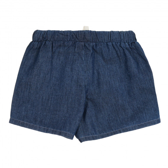 Pantaloni scurți de blugi cu margini albastre Benetton 266760 4