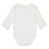 Body pentru bebeluși din bumbac, alb Chicco 266861 