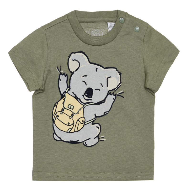 Tricou din bumbac cu koala pentru bebeluș, verde  266904