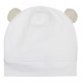 Căciulă pentru bebeluși „urs”, albă Chicco 267113 3