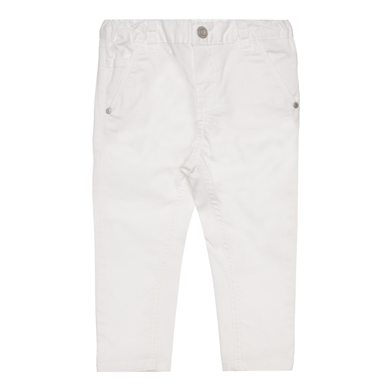 Pantaloni pentru bebeluși, culoare albă  267411