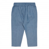Pantaloni lungi din bumbac, albastru Chicco 267427 