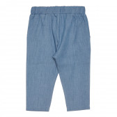 Pantaloni lungi din bumbac, albastru Chicco 267428 4