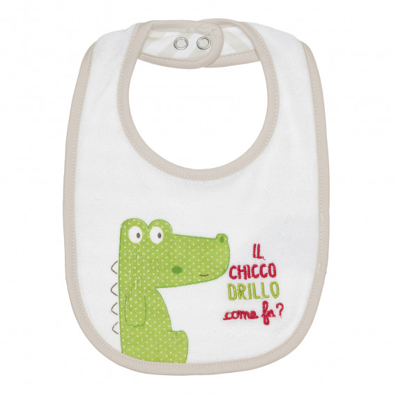 Bavetă cu crocodil, pentru bebeluși Chicco 267556 