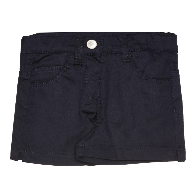 Pantaloni scurți din bumbac pentru fetițe, bleumarin  267576