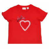 Tricou din bumbac cu inimă, pentru bebeluși, roșu Chicco 267833 