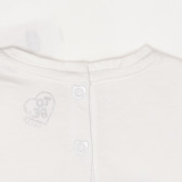 Tricou din bumbac cu sigla brandului pentru bebe, alb Chicco 267880 3
