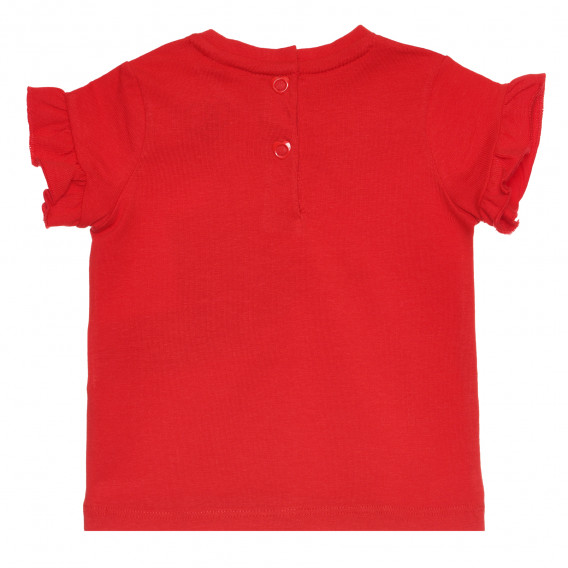 Tricou BLA din bumbac pentru bebeluși, rosu Chicco 267888 4