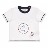 Tricou din bumbac, pentru bebelusi, alb Chicco 267906 