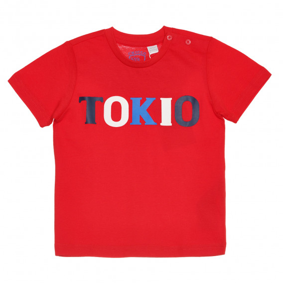 Tricou din bumbac TOKIO pentru bebeluși, roșu Chicco 267936 