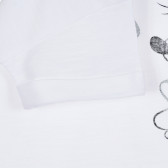 Tricou din bumbac cu imprimeu Minnie Mouse pentru bebeluși, de culoare albă Benetton 268168 3
