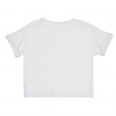 Tricou din bumbac cu imprimeu Minnie Mouse pentru bebeluși, de culoare albă Benetton 268169 4