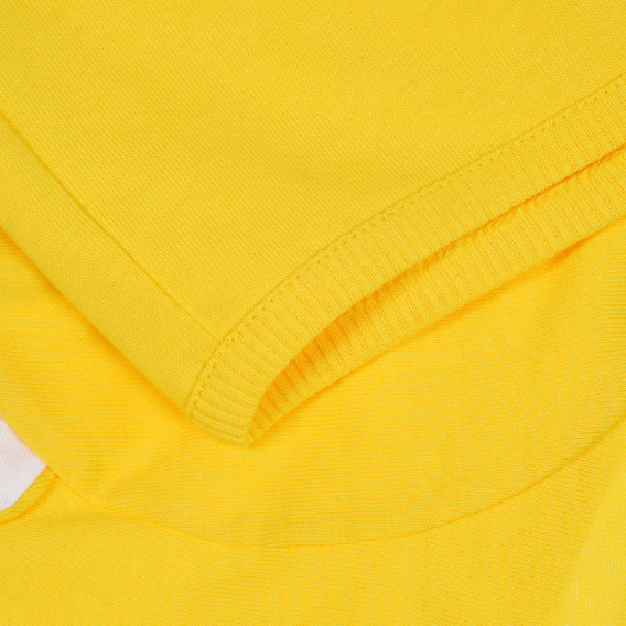 Pantaloni scurți cu aplicație pentru ursuleți, galben Benetton 268193 2