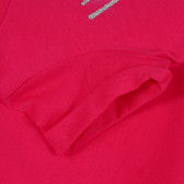 Tunica din bumbac cu imprimeu pisoi, roz Benetton 268286 3