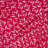Rochie din bumbac cu imprimeu figural, de culoare roșie Benetton 268377 2