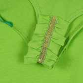Maieu din bumbac cu bucle pentru bebeluși, de culoare verde Benetton 268457 3
