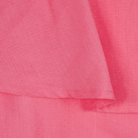 Bluză din bumbac cu bucle, roz Benetton 268472 2