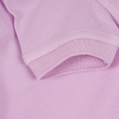 Bluză din bumbac cu mâneci scurte pentru bebeluși, violet Benetton 268497 3