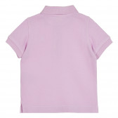 Bluză din bumbac cu mâneci scurte pentru bebeluși, violet Benetton 268498 4