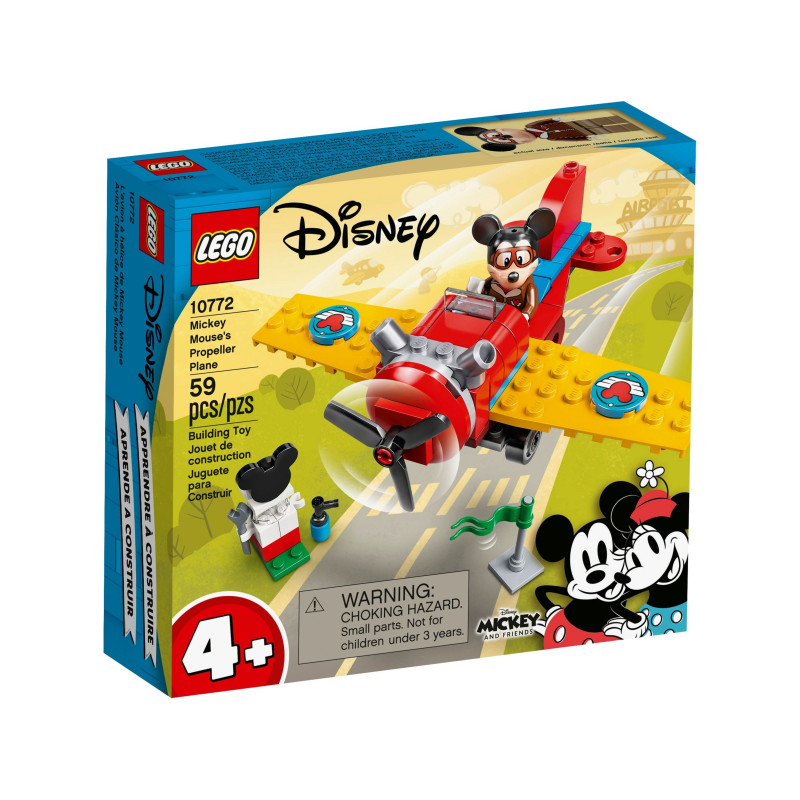 Avion cu elice Lego - Mickey, 59 de piese  268827