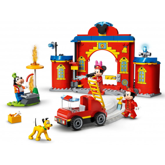 Lego - Stația de pompieri și camioane Mickey și prietenii, 144 de piese Lego 268851 2
