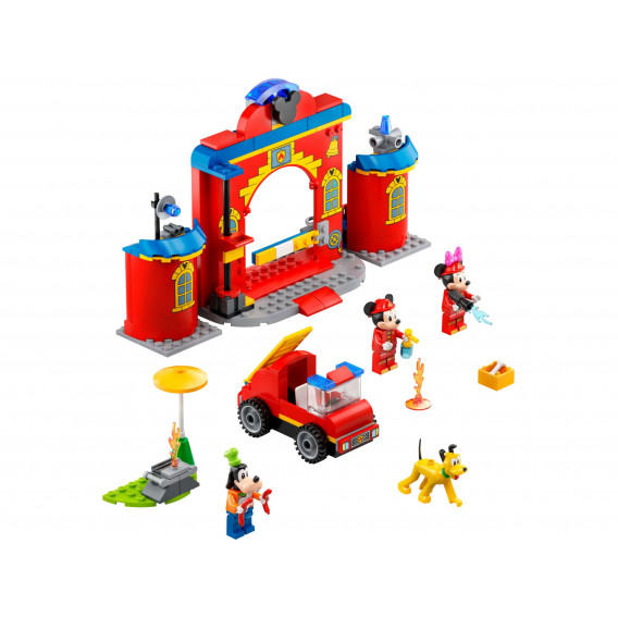 Lego - Stația de pompieri și camioane Mickey și prietenii, 144 de piese Lego 268852 3