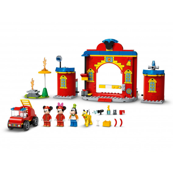 Lego - Stația de pompieri și camioane Mickey și prietenii, 144 de piese Lego 268853 4
