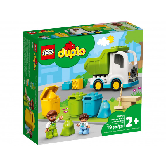 Lego - Camion pentru deșeuri și reciclare, 19 piese Lego 268882 