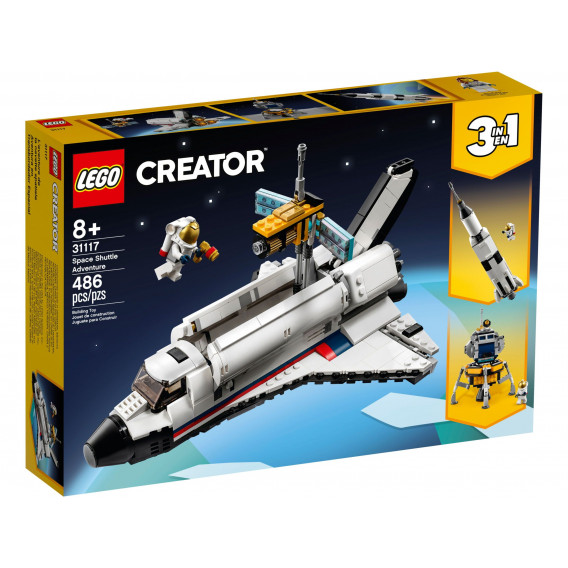 Constructor - Aventura cu o navetă spațială, 486 piese Lego 268913 