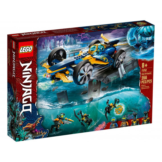 Lego - Trotineta ninja subacvatică, 356 de piese Lego 269010 