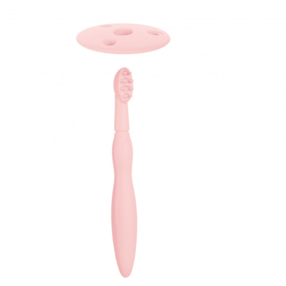 Periuță de dinți din silicon, roz Canpol 269602 4
