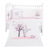 Set de dormit pentru bebeluși Pink Bunny, 6 părți Kikkaboo 269657 
