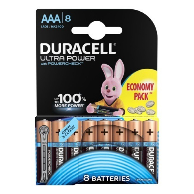 8 buc. Baterii Ultra Power, AAA, LR03  269805